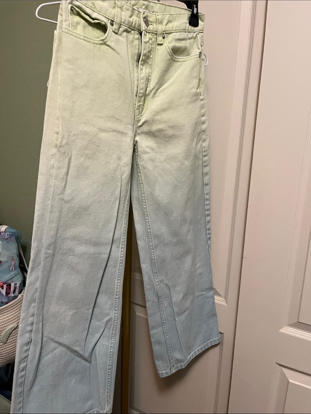 BDG Ombre Wide Leg Jeans Blue Green Sz 25